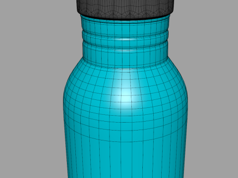 Stainless Steel Sport Bottle 3D Model