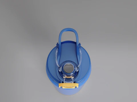 Stainless Steel Sport Bottle 2 3D Model