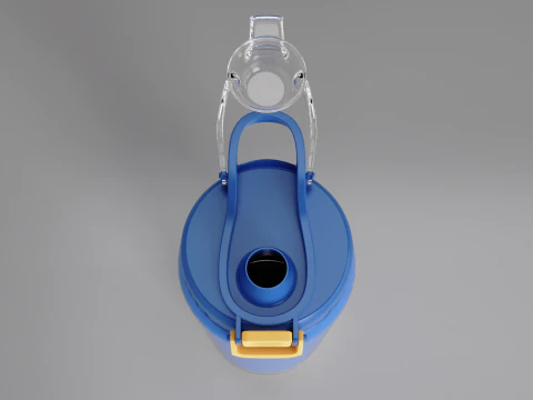 Stainless Steel Sport Bottle 2 3D Model