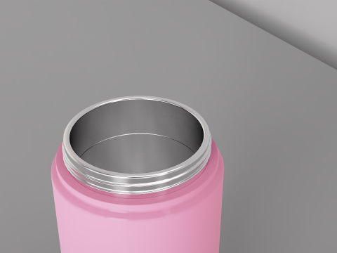 Stainless Steel Sport Bottle 3 3D Model