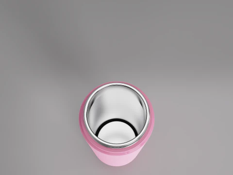 Stainless Steel Sport Bottle 3 3D Model
