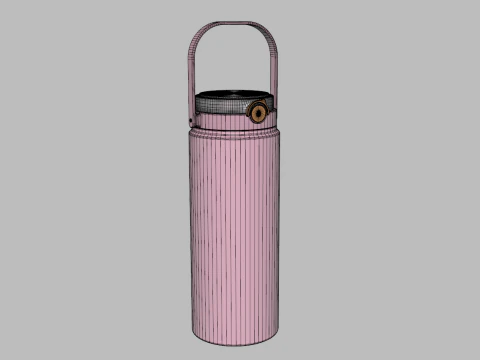 Stainless Steel Sport Bottle 3 3D Model