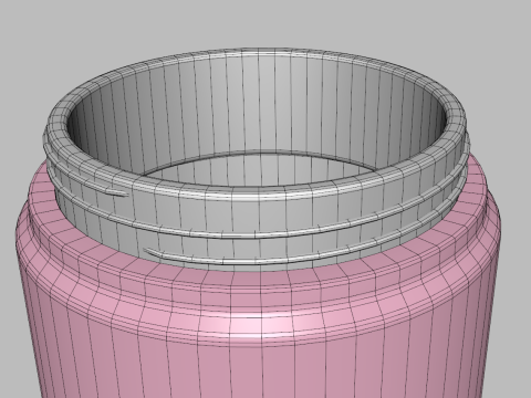 Stainless Steel Sport Bottle 3 3D Model