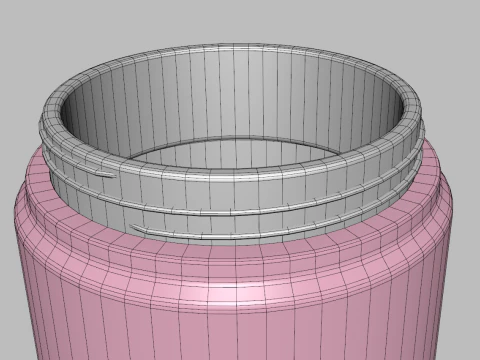 Stainless Steel Sport Bottle 3 3D Model