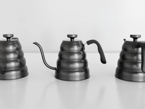 Bollitore per t&egrave; e caff&egrave; in acciaio inossidabile Modello 3D