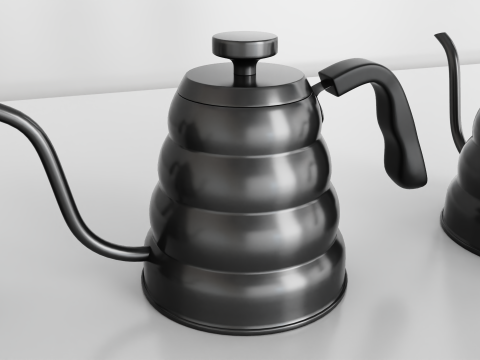 Stainless Steel Tea Coffee Kettle 3D Модель