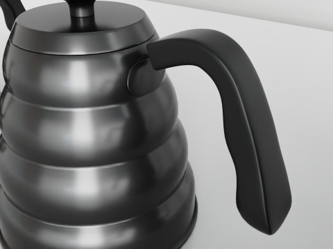 Stainless Steel Tea Coffee Kettle 3D Модель