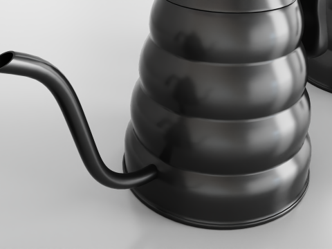 Stainless Steel Tea Coffee Kettle 3D Модель