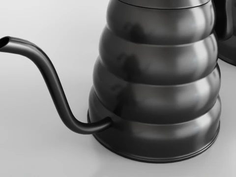 Stainless Steel Tea Coffee Kettle 3D Model
