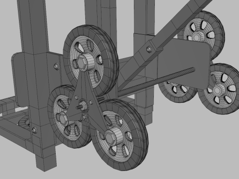Stairs Climbing Cart 3Dモデル