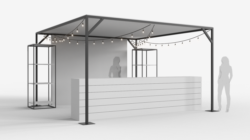 Stand Bar 1 Modèle 3D .c4d .max .obj .3ds .fbx .stl .blend