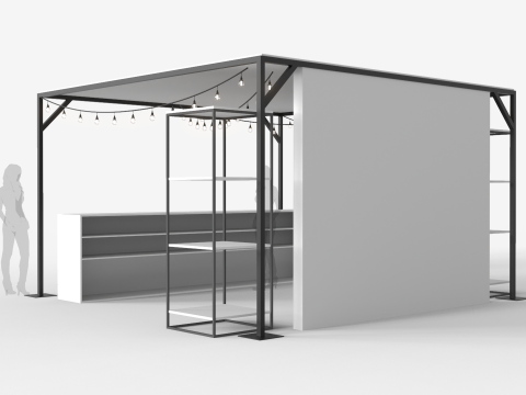 Stand Bar 1 Modèle 3D