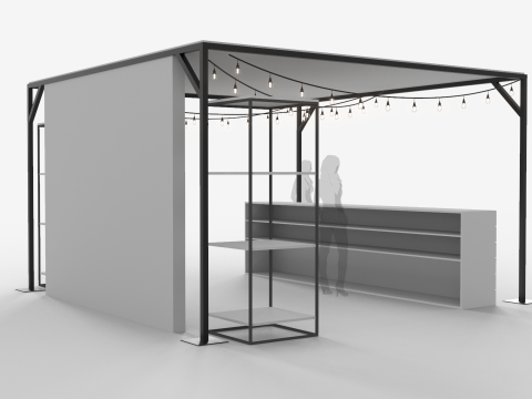 Stand Bar 1 Modèle 3D
