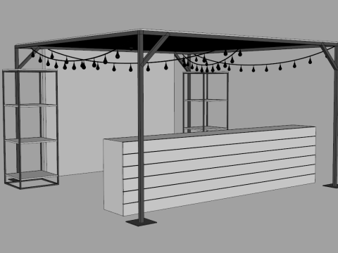 Stand Bar 1 Modèle 3D