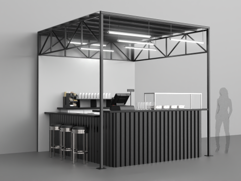 Stand Bar 2 Modèle 3D