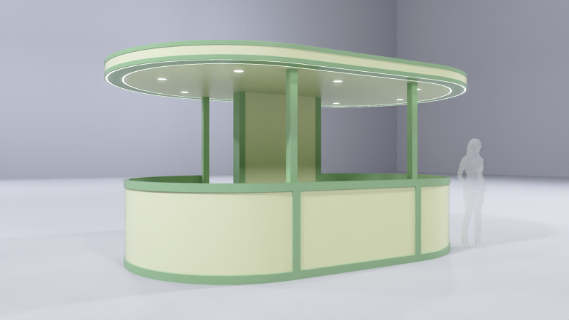 Stand Bar 3 Modèle 3D .c4d .max .obj .3ds .fbx .stl .blend