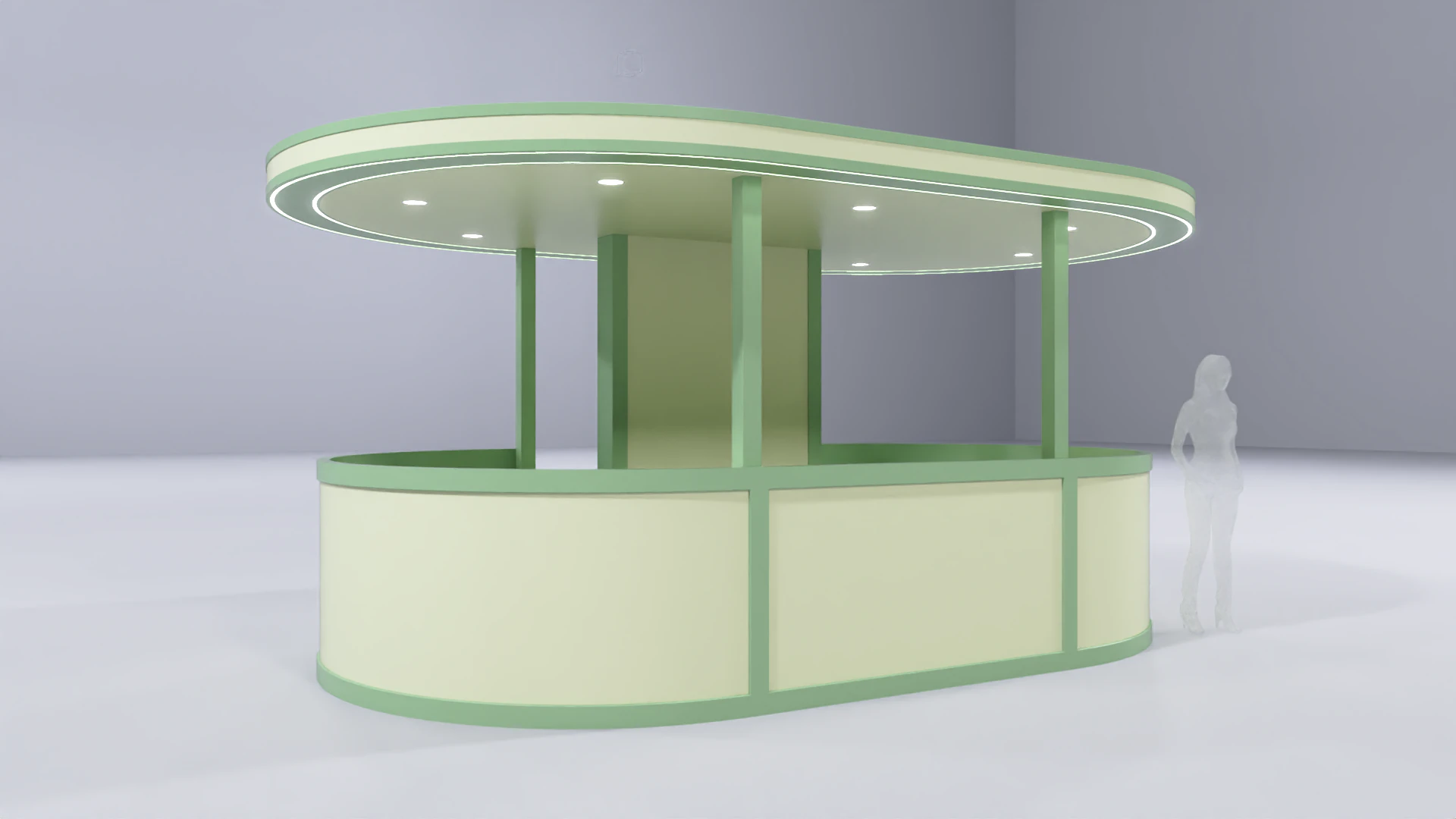 Stand Bar 3 3D Model .c4d .max .obj .3ds .fbx .stl .blend