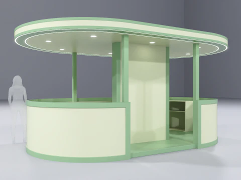 Stand Bar 3 3D Model