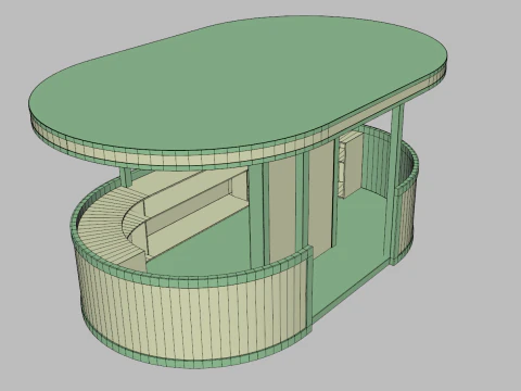 Stand Bar 3 3D Model