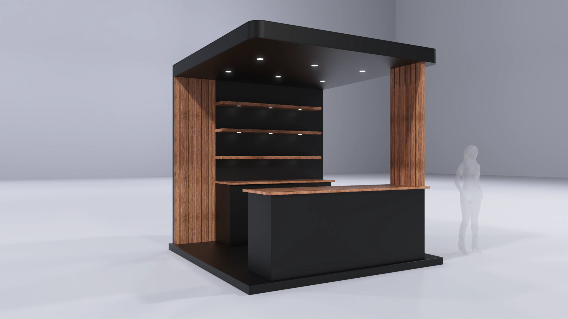Stand Bar 4 3D Model .c4d .max .obj .3ds .fbx .stl .blend