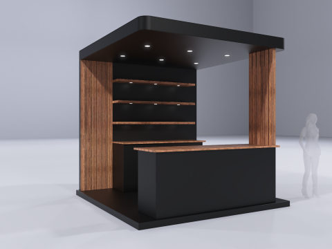 Stand Bar 4 Modèle 3D