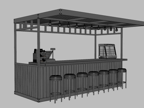 Stand Bar 5 3D Model