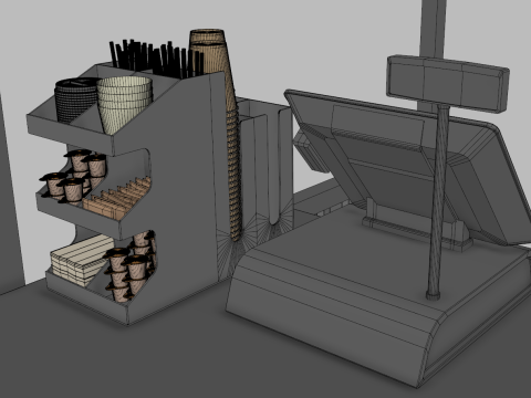 Stand Bar 5 3D Model