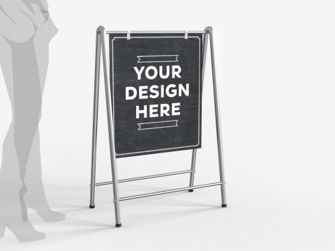 Stand Street Banner 3D Model