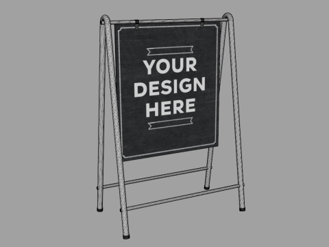 Stand Street Banner 3D Модель