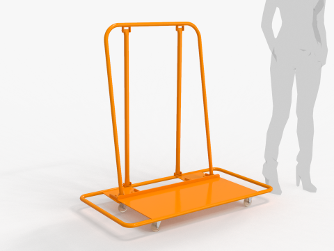 Steel Drywall Cart 3D 모델