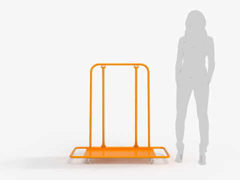 Steel Drywall Cart 3D 모델