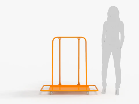 Steel Drywall Cart 3D Model