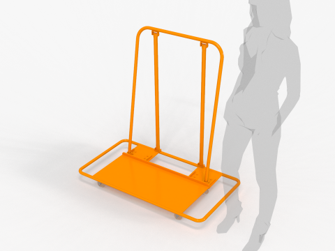 Steel Drywall Cart 3D 모델