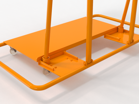 Steel Drywall Cart 3D 모델