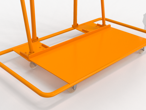 Steel Drywall Cart 3D 모델