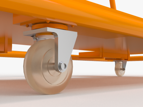 Steel Drywall Cart 3D 모델