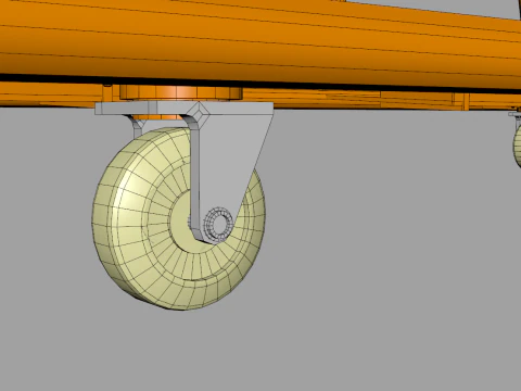 Steel Drywall Cart 3D Model