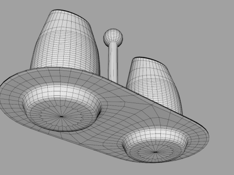 Steel Salt and Pepper Shakers 3D Model