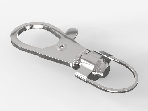 Steel Snap Hook Model 3D