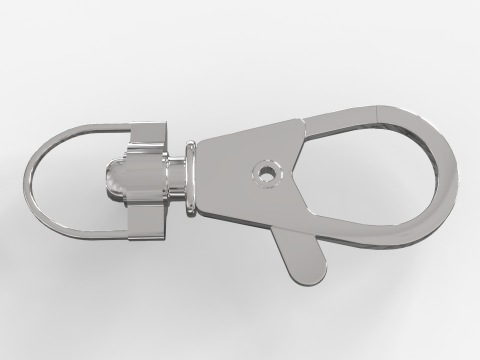 Steel Snap Hook Model 3D