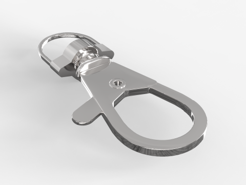 Steel Snap Hook Model 3D