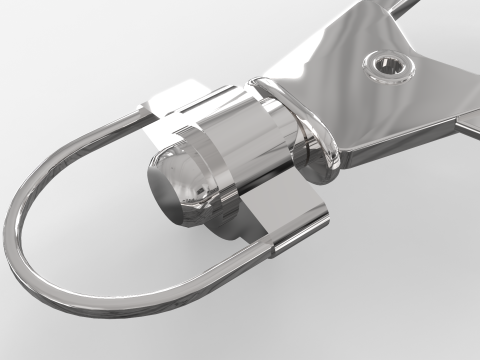 Steel Snap Hook Model 3D