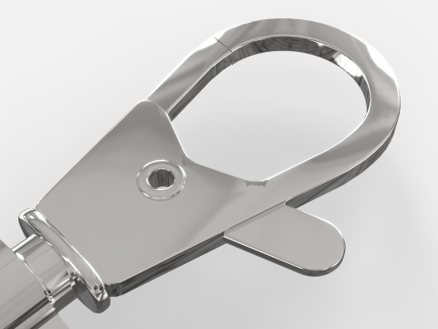 Steel Snap Hook Model 3D