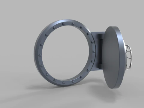 Submarine Hatch Door 3D Model