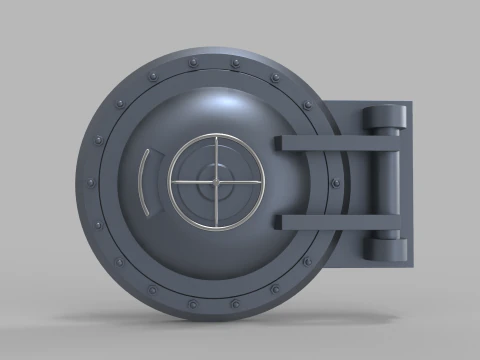 Submarine Hatch Door 3D Model