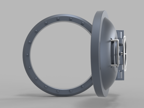 Submarine Hatch Door Modelo 3D