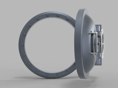 Submarine Hatch Door 3D Model