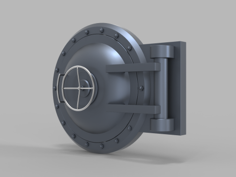Submarine Hatch Door Modelo 3D