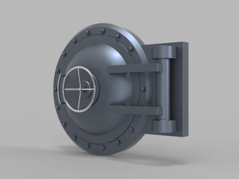 Submarine Hatch Door 3D Model
