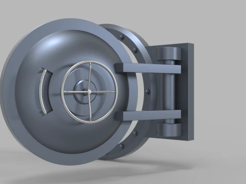 Submarine Hatch Door 3D Model